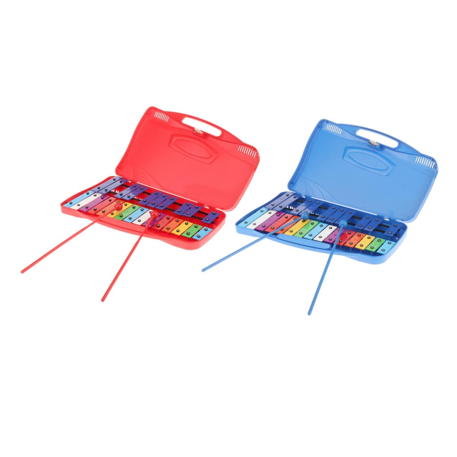 Glockenspiel Xylophone Percussion Musical Instrument Educational Toys Blue