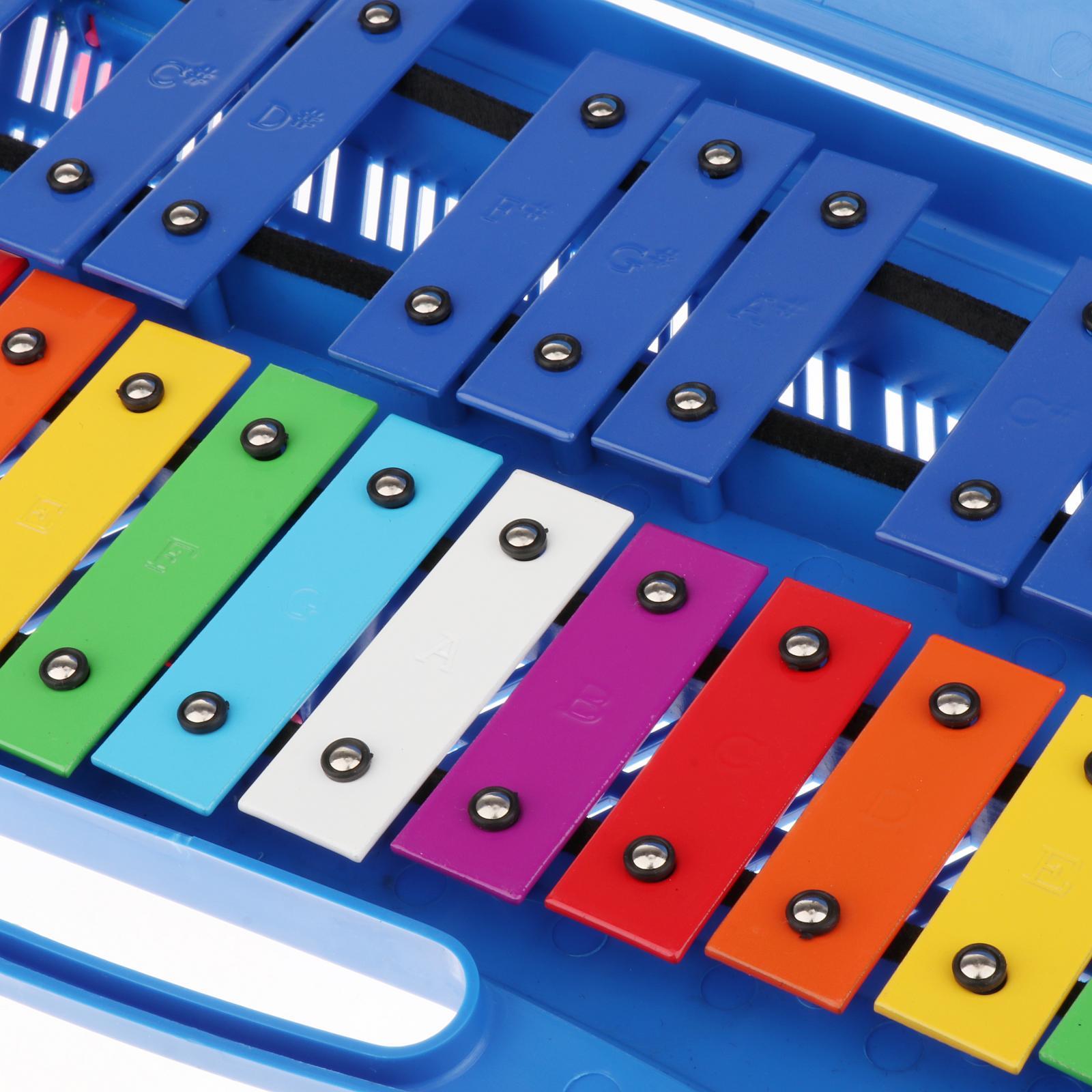 Glockenspiel Xylophone Percussion Musical Instrument Educational Toys Blue