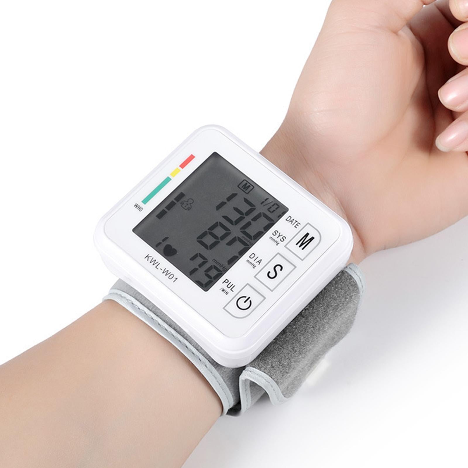 Automatic Wrist Blood Pressure Monitor BP Cuff Gauge Machine Tester w/Memory