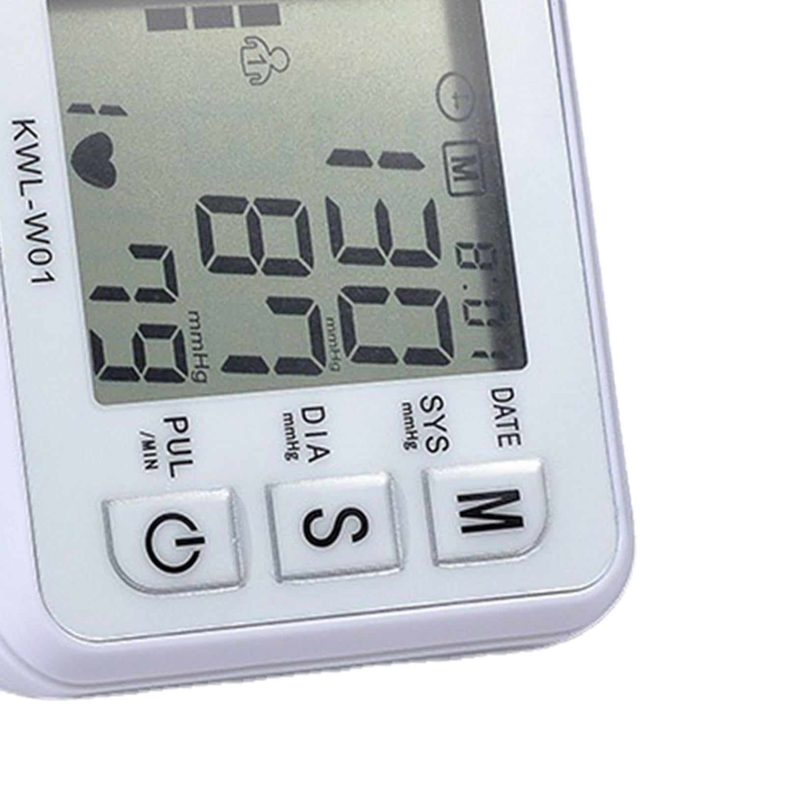 Automatic Wrist Blood Pressure Monitor BP Cuff Gauge Machine Tester w/Memory