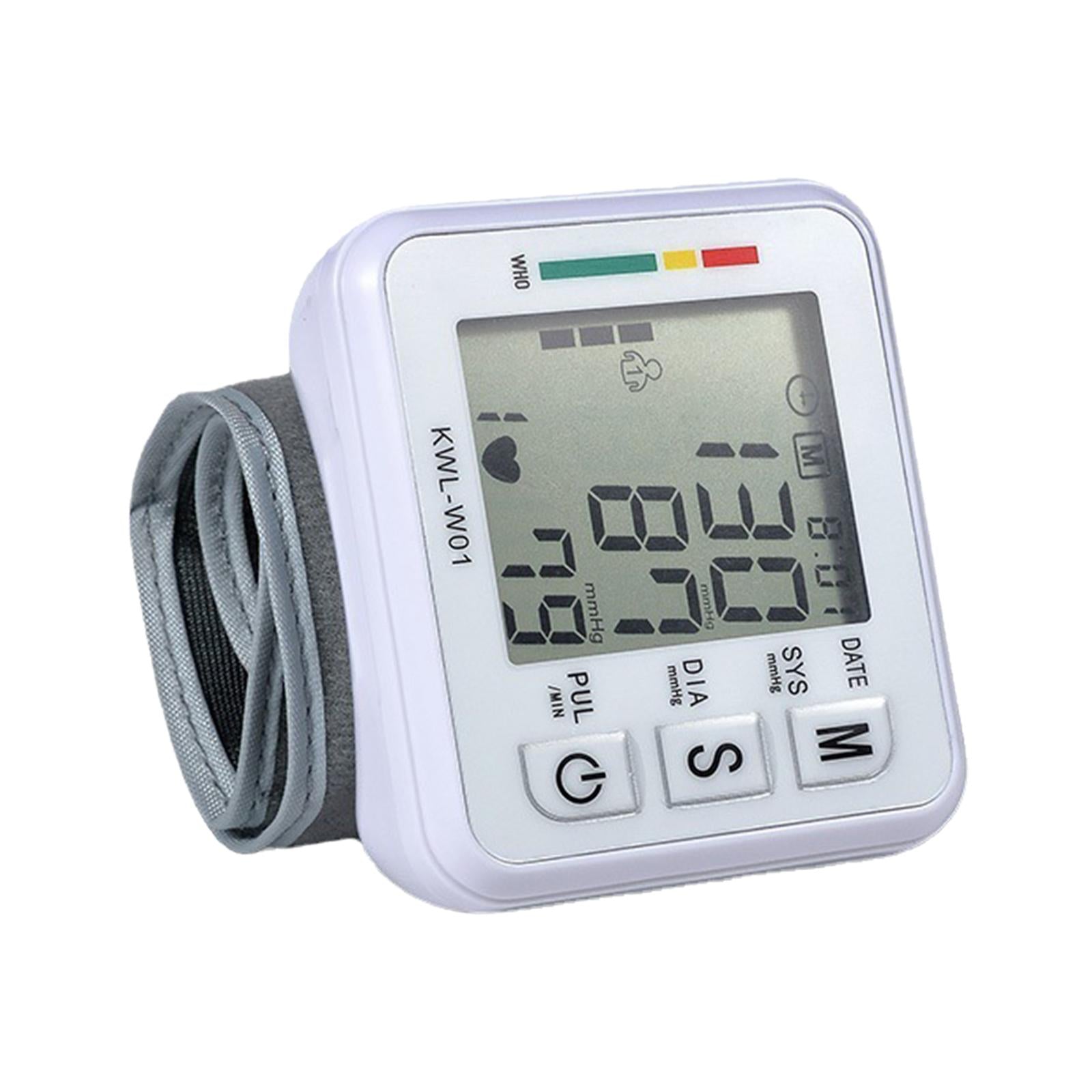 Automatic Wrist Blood Pressure Monitor BP Cuff Gauge Machine Tester w/Memory