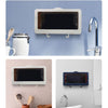 Bathroom Wall Shower Phone Holder Mount Shelf Waterproof HD Touch Screen blue