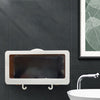 Bathroom Wall Shower Phone Holder Mount Shelf Waterproof HD Touch Screen white