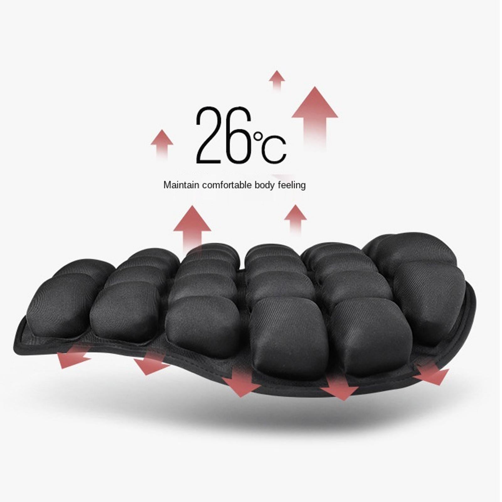 Motorcycle Bikes 3D Seat Cushion Pressure Relief Universal for Cruiser Grey