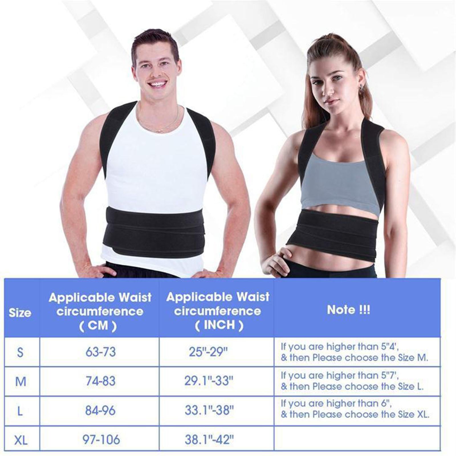 Breathable Posture Corrector Spine and Back Support for Shoulders Back Brace L