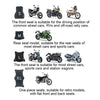 Cool Sunproof Motorcycle Seat Cushion Breathable Cruiser  Double layer XL