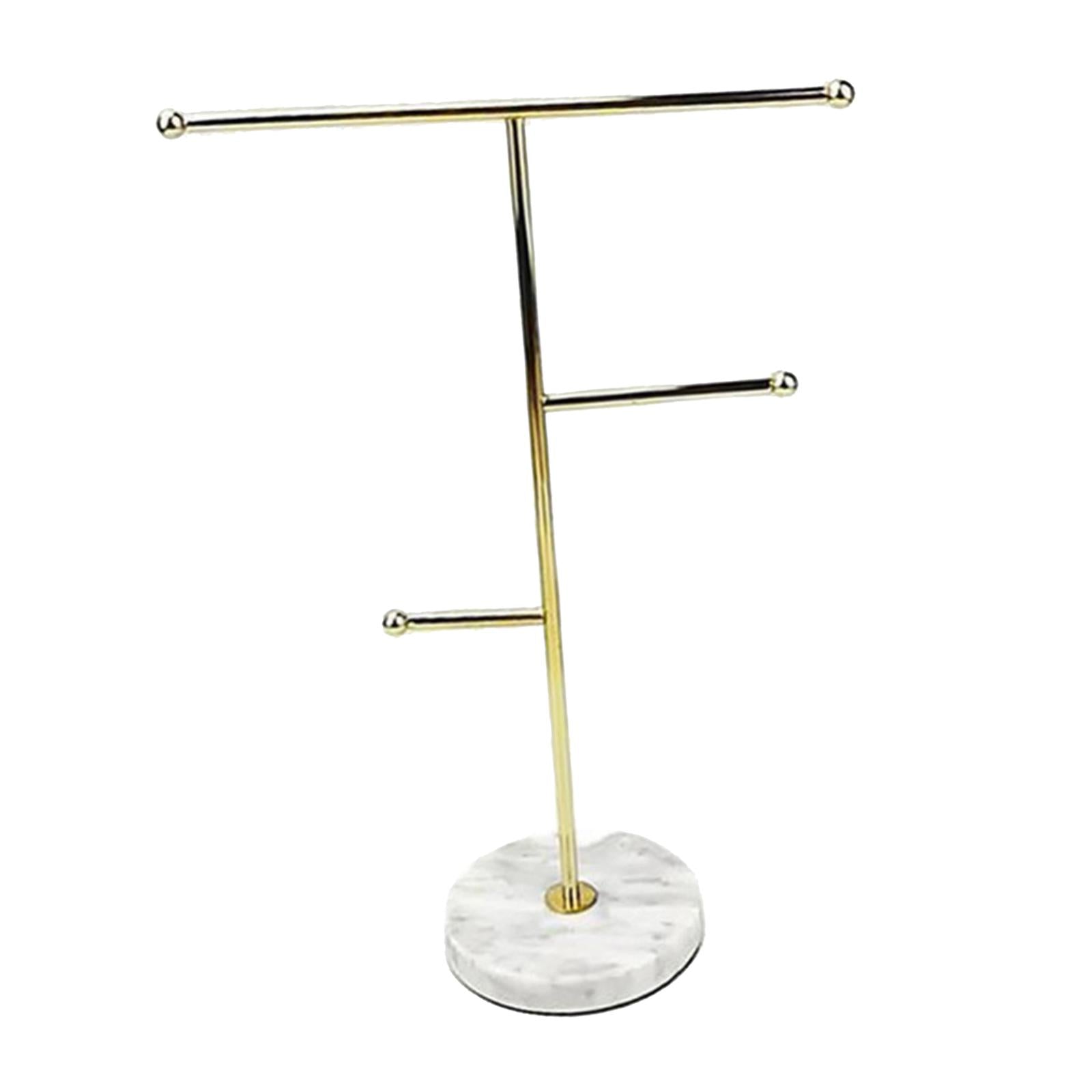 Jewelry Necklace Display Rack Table Top Holder Marble Base Personal Use color 1