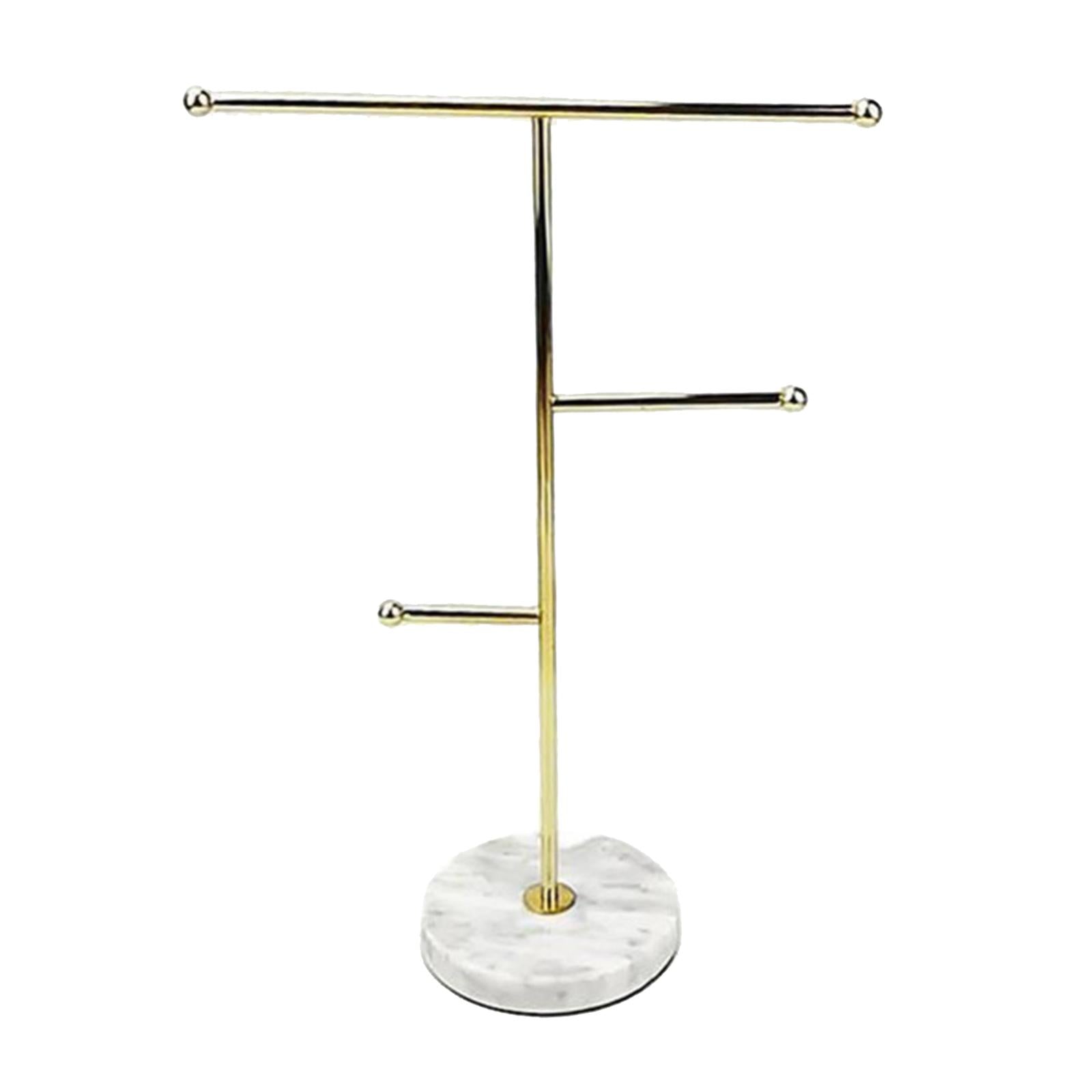 Jewelry Necklace Display Rack Table Top Holder Marble Base Personal Use color 1