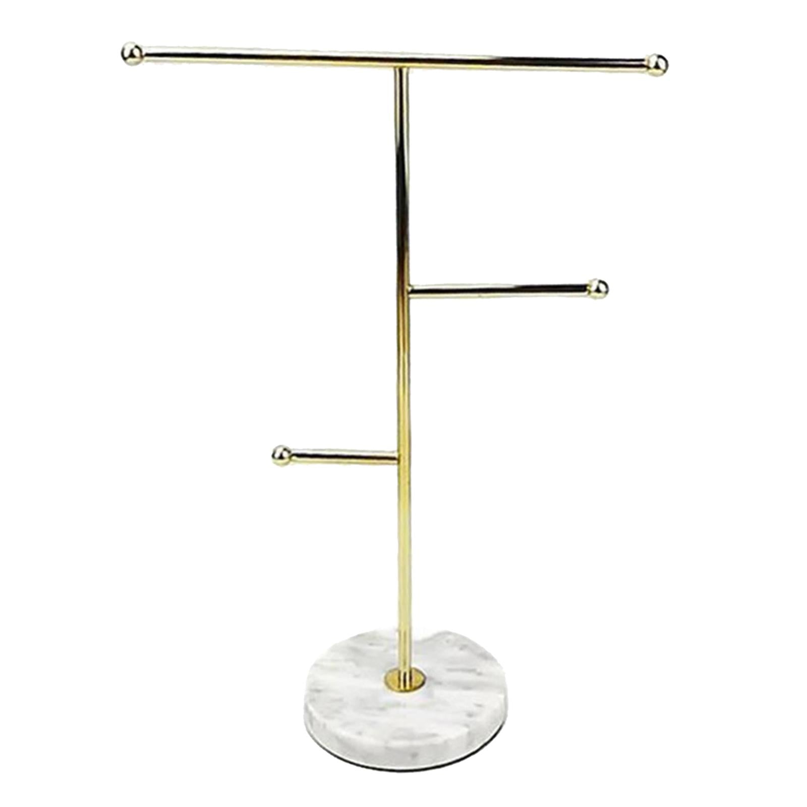 Jewelry Necklace Display Rack Table Top Holder Marble Base Personal Use color 1