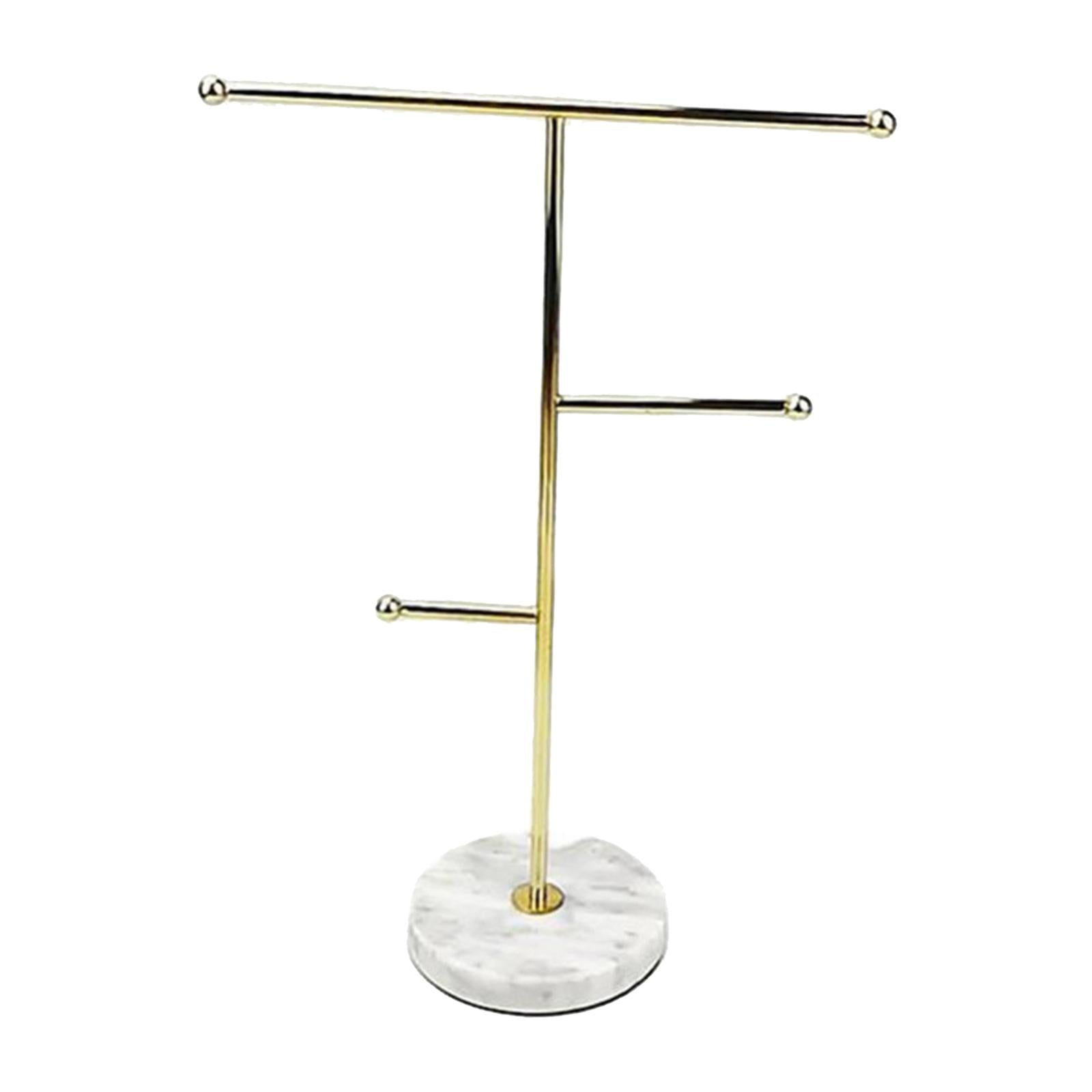 Jewelry Necklace Display Rack Table Top Holder Marble Base Personal Use color 1