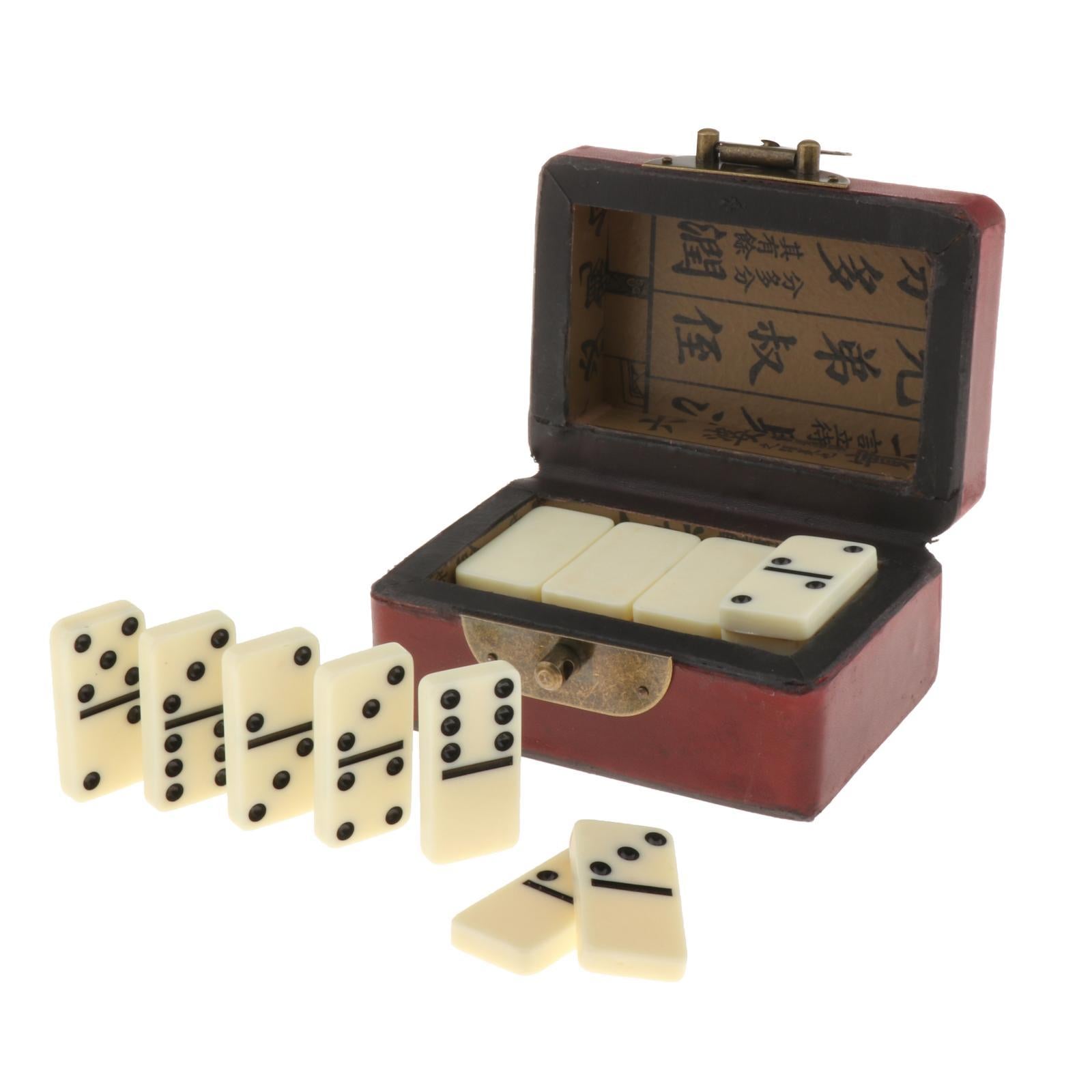 Dominoes Set With Storage Box Traditional Classic Party Table Board Games