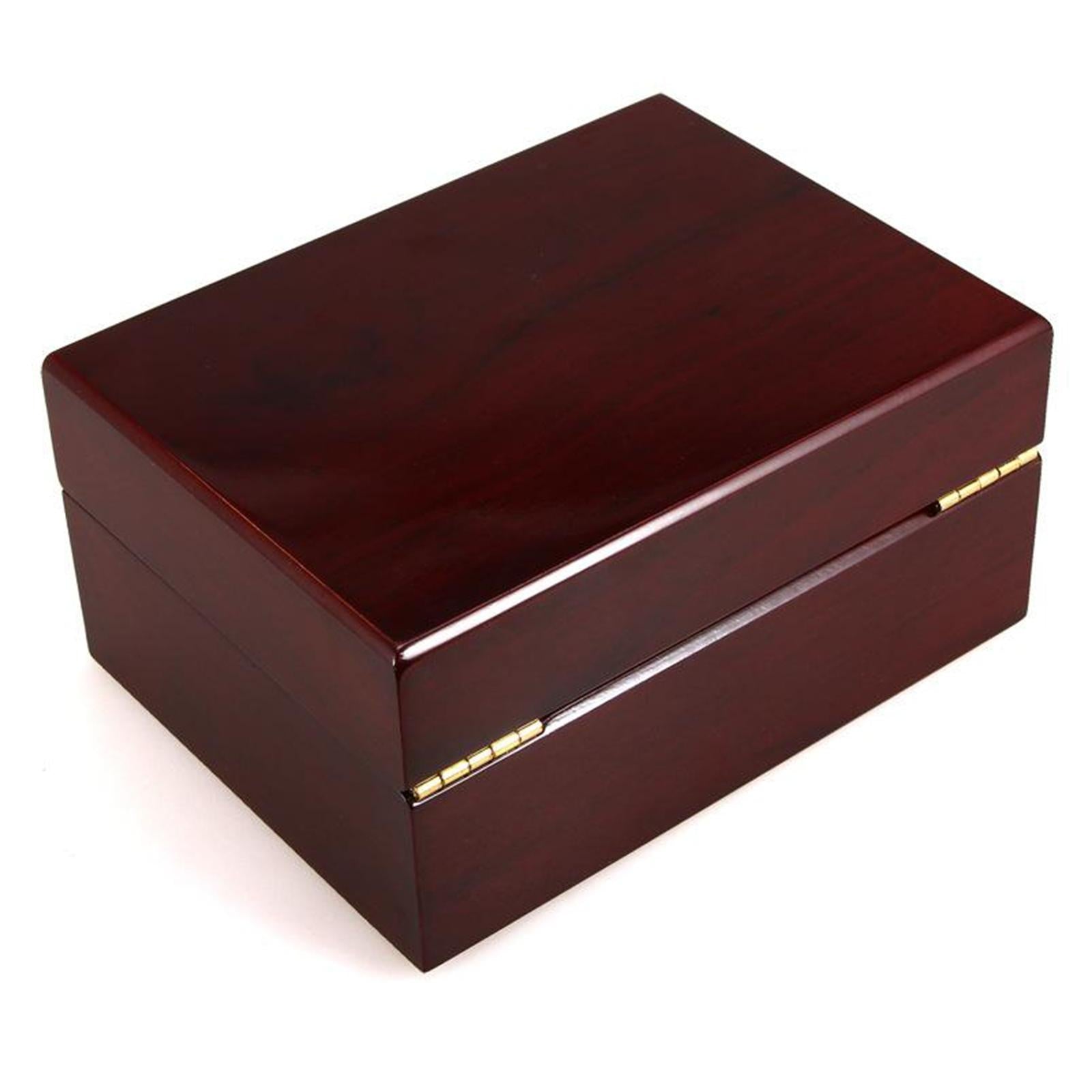 Classic Solid Wood Watch Bracelet Case Bangle Storage Box Display w/ Cushion