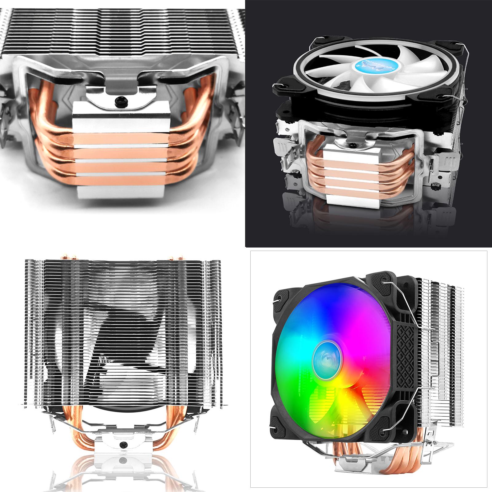 CPU Cooler Heatsink RGB Fans Replace for AMD FM1 AM3 Platforms Professional