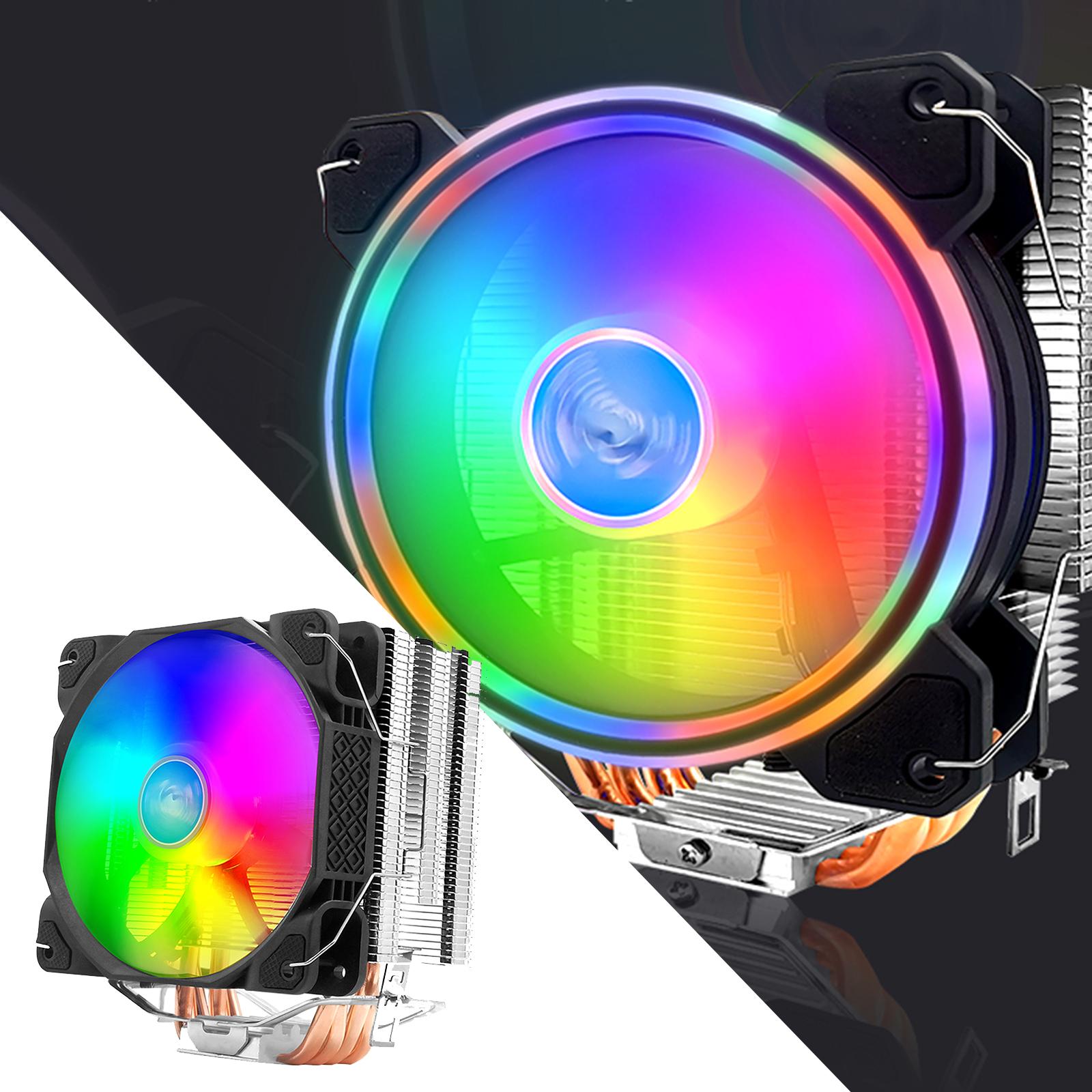 CPU Cooler Heatsink RGB Fans Replace for AMD FM1 AM3 Platforms Professional