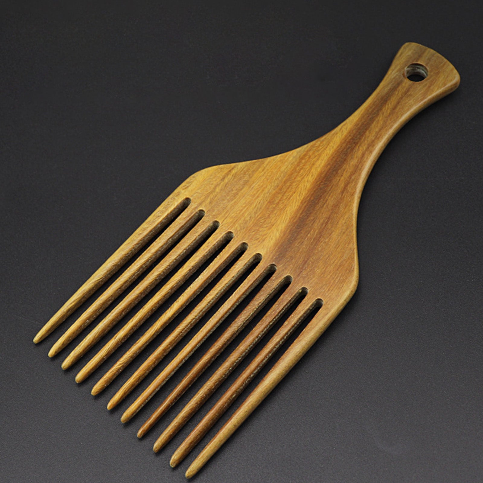 Pick Comb Brush Hairdressing Tool for Detangle Braid Sandalwood Home Use