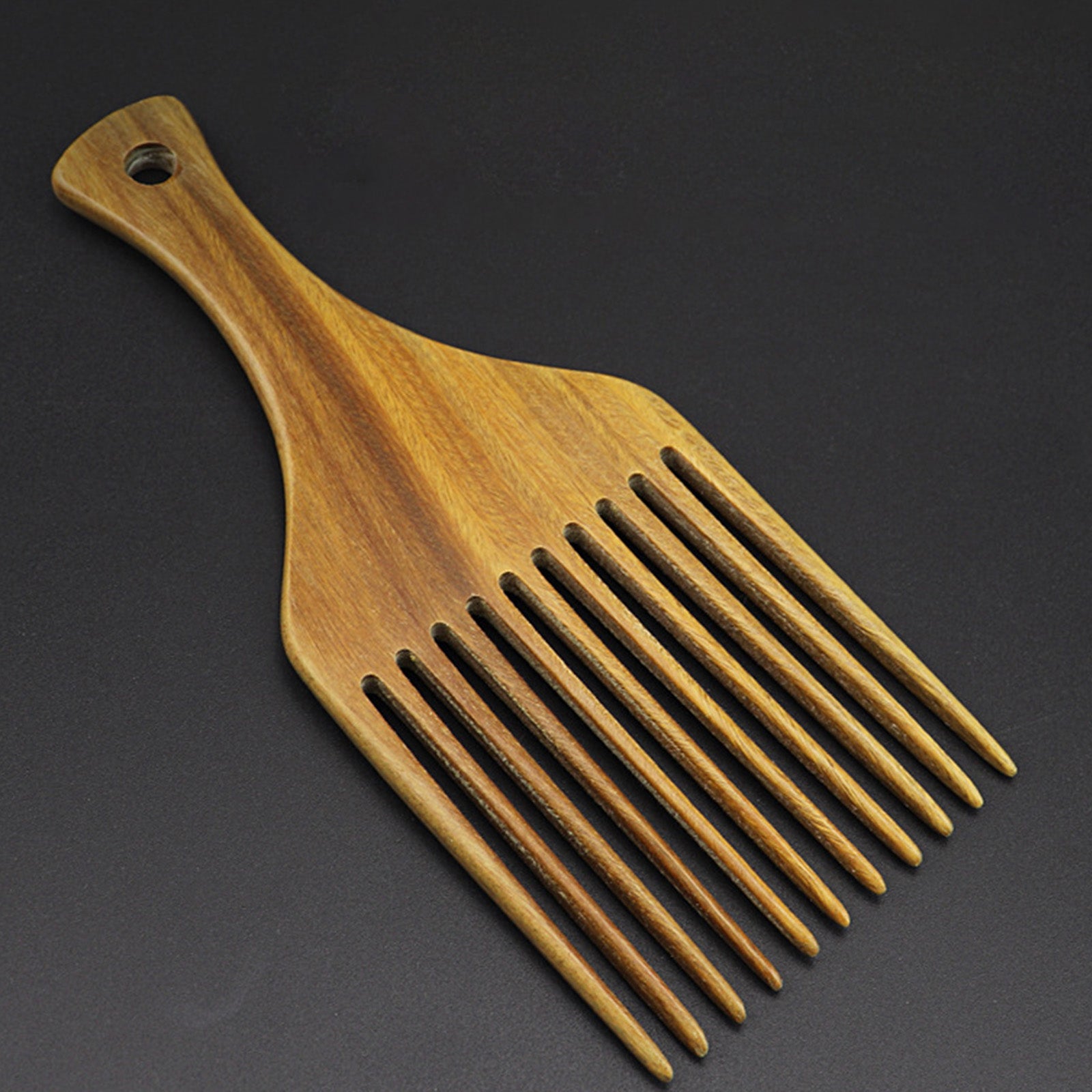 Pick Comb Brush Hairdressing Tool for Detangle Braid Sandalwood Home Use