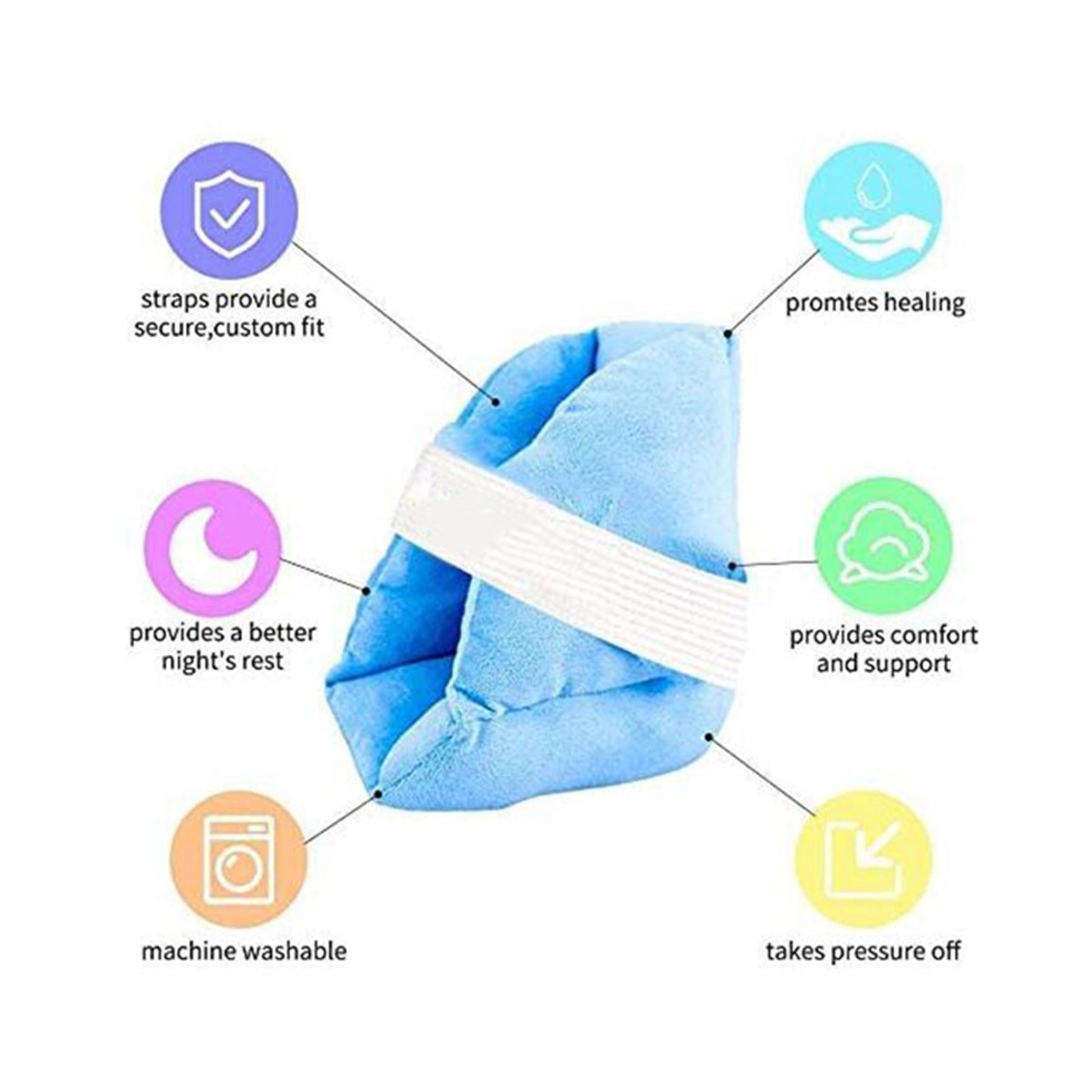 Ankle Foot Support Pillow Pressure Relieving Heel Cushion Elder Patient Blue