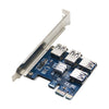 4 Ports USB 3.0 Super Fast 5Gbps PCI Express PCIe Expansion Card for Linux