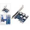 4 Ports USB 3.0 Super Fast 5Gbps PCI Express PCIe Expansion Card for Linux