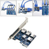 4 Ports USB 3.0 Super Fast 5Gbps PCI Express PCIe Expansion Card for Linux