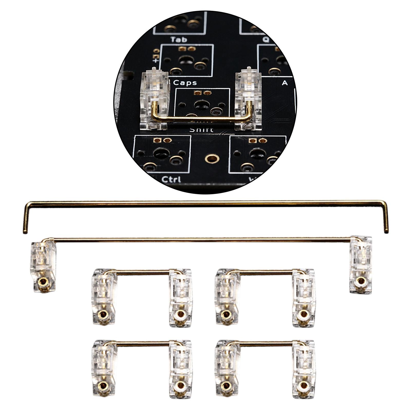 Clear PCB Mount Stabilizers for Mechanical Keyboard 60 or 87 Keys