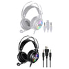 Bass Stereo Over Ear Gaming Headset Headphones for Gamer Black