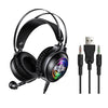 Bass Stereo Over Ear Gaming Headset Headphones for Gamer Black