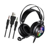 Bass Stereo Over Ear Gaming Headset Headphones for Gamer Black