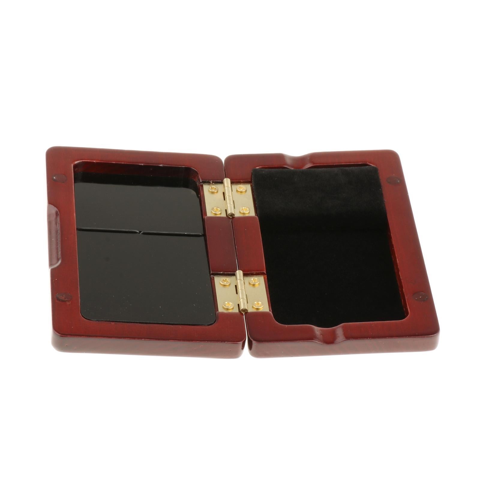 Solid Wood Reed Case Wooden Holder Box for Tenor/Alto/Soprano Sax 2pcs Reeds