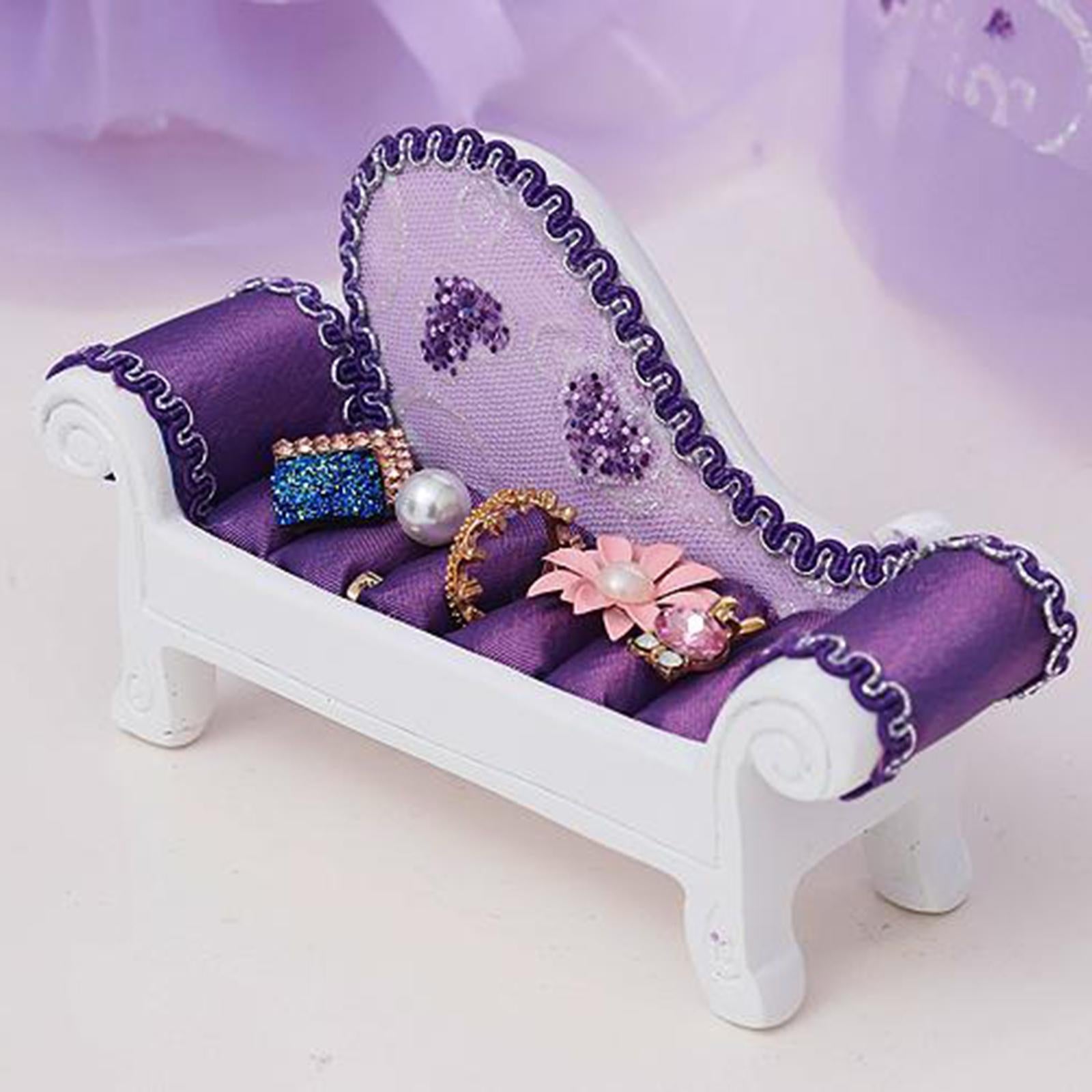 Novelty Ring Earring Holder Jewelry Display Stand Organizer Rack Sofa