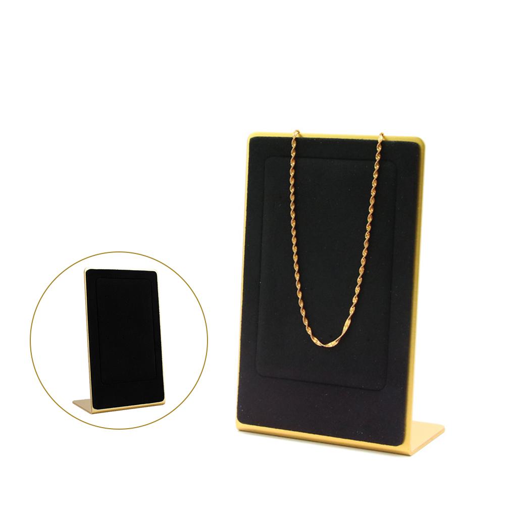 Jewelry Display Stand Necklace Storage Board Pendant Earrings Holder Black