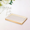 Jewelry Display Organizer Holder Earring Ring Storage Tray Beige