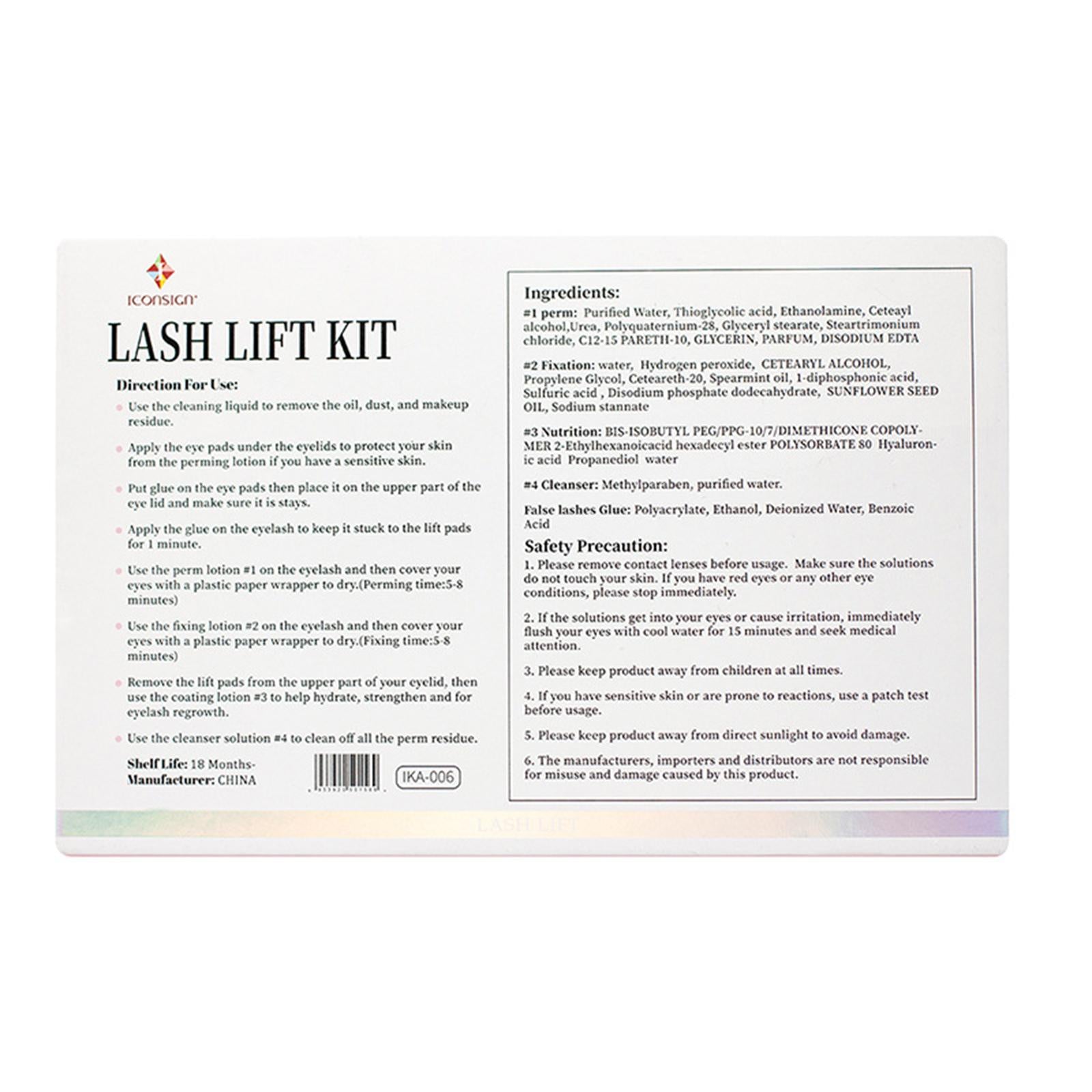 Professional Lash Lift Kit Home & Professional Use Lash Lift for Perming