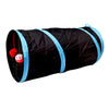 Tunnel of Fun, Collapsible One-Way Cat Tunnel Toy Play Tent Tube Toys Black