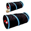 Tunnel of Fun, Collapsible One-Way Cat Tunnel Toy Play Tent Tube Toys Black