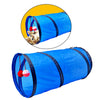 Tunnel of Fun, Collapsible One-Way Cat Tunnel Toy Play Tent Tube Toys Blue