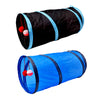 Tunnel of Fun, Collapsible One-Way Cat Tunnel Toy Play Tent Tube Toys Blue