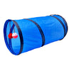 Tunnel of Fun, Collapsible One-Way Cat Tunnel Toy Play Tent Tube Toys Blue