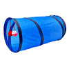 Tunnel of Fun, Collapsible One-Way Cat Tunnel Toy Play Tent Tube Toys Blue