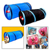 Tunnel of Fun, Collapsible One-Way Cat Tunnel Toy Play Tent Tube Toys Blue