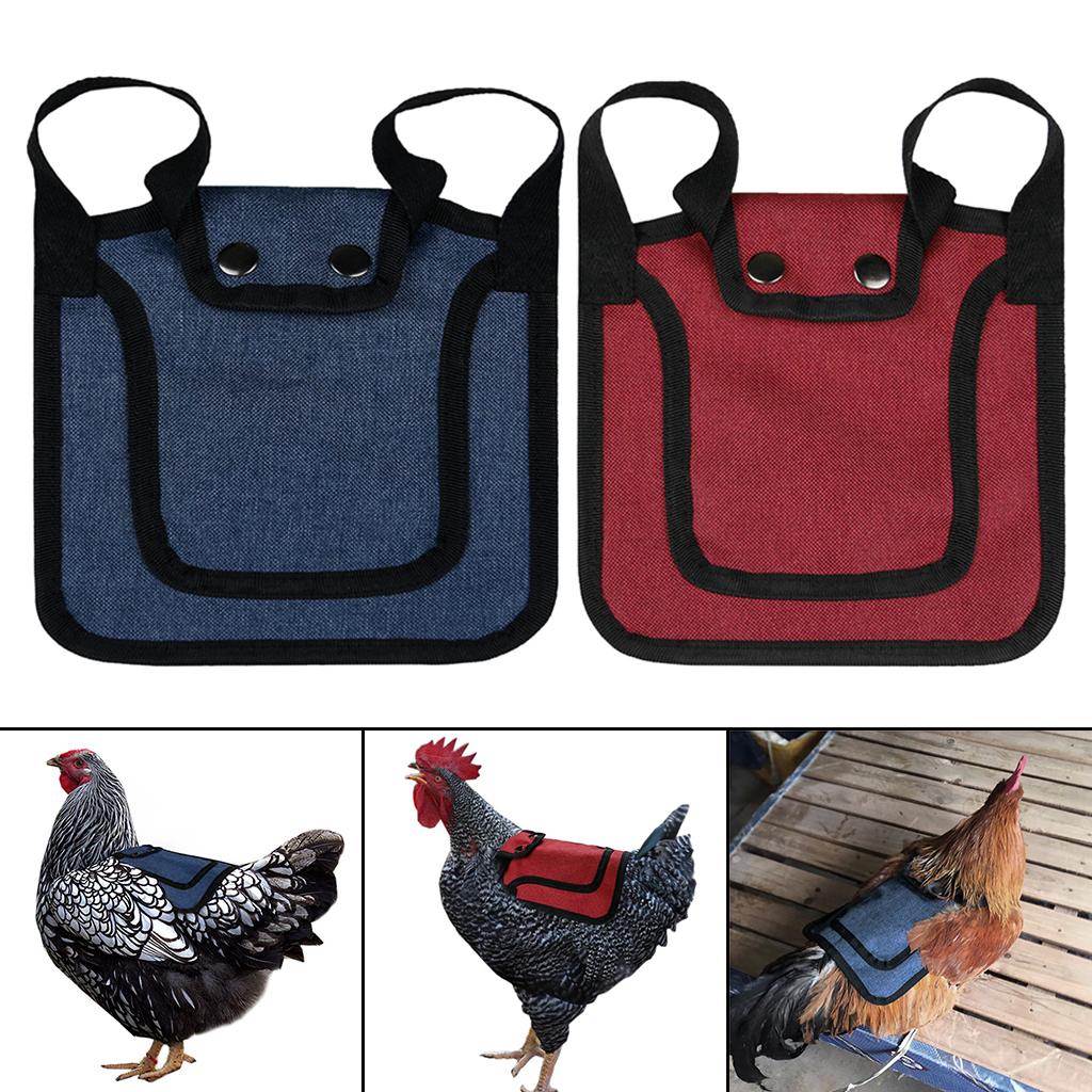 Chicken Saddle Chicken Jacket Straps Adjustable Hen Apron Chicken Apron Red