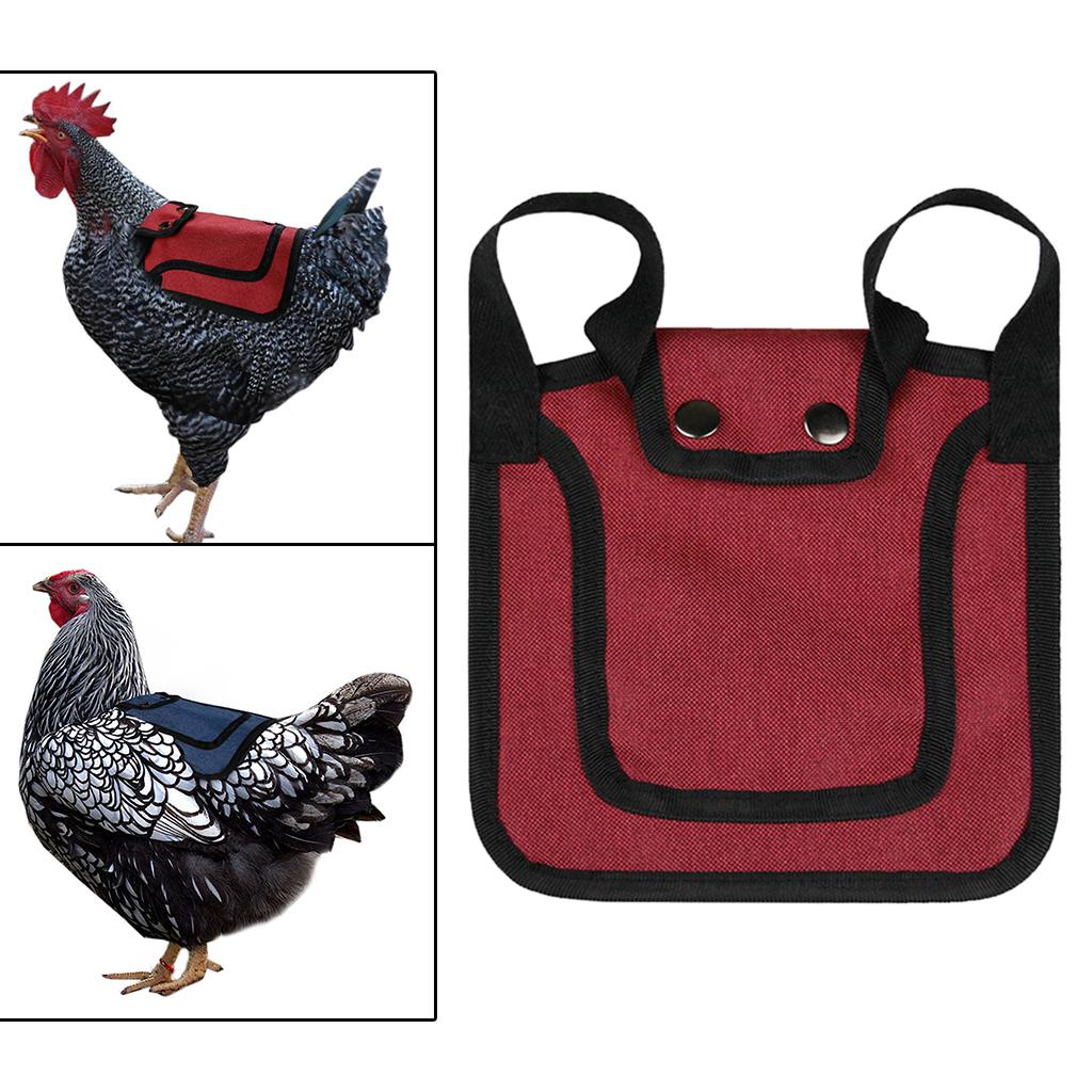 Chicken Saddle Chicken Jacket Straps Adjustable Hen Apron Chicken Apron Red