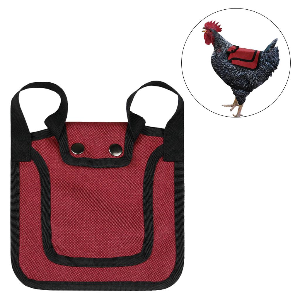 Chicken Saddle Chicken Jacket Straps Adjustable Hen Apron Chicken Apron Red