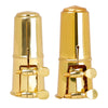 Brass Alto Saxophone Mouthpiece Protective Cap Cover with Ligature Fastener