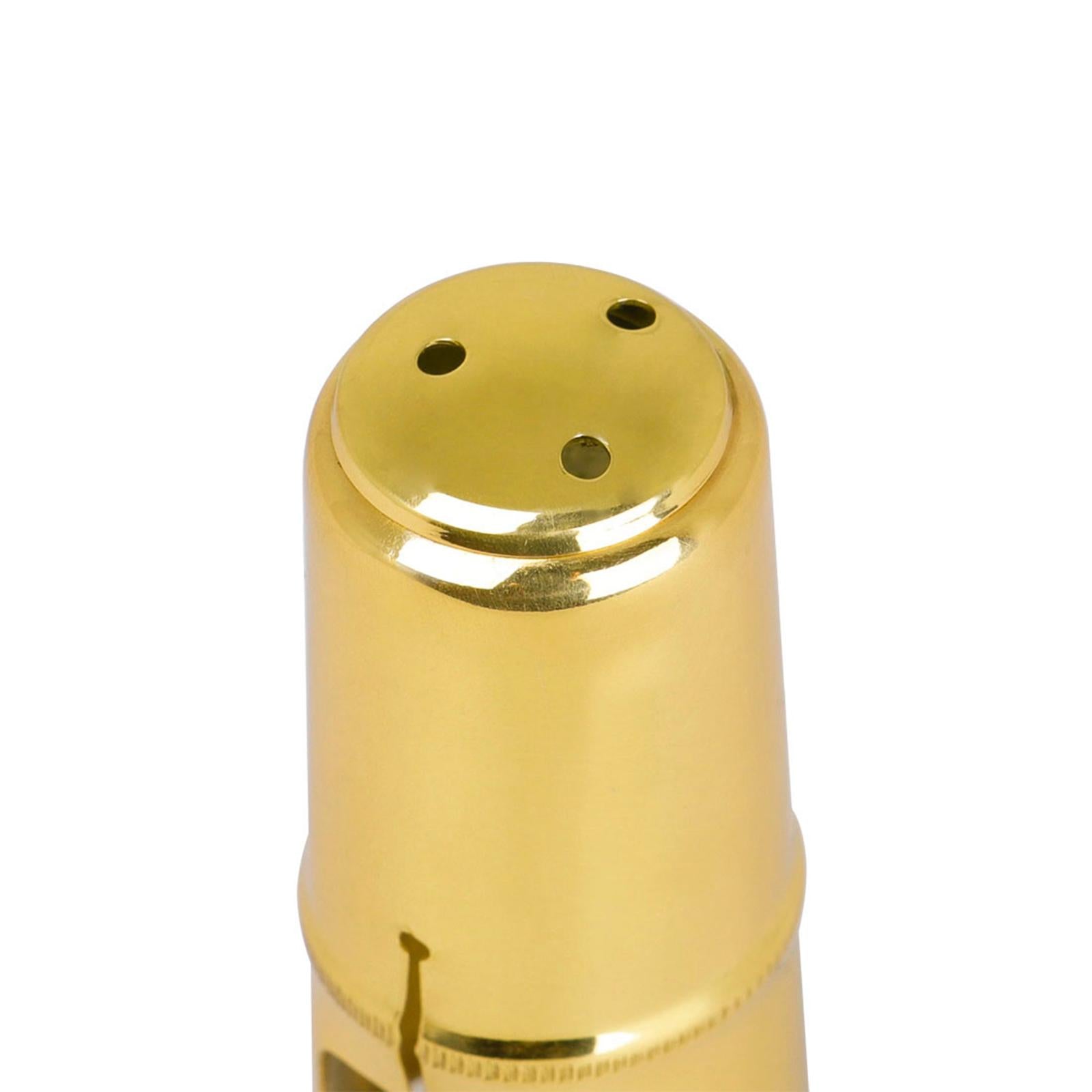 Brass Alto Saxophone Mouthpiece Protective Cap Cover with Ligature Fastener