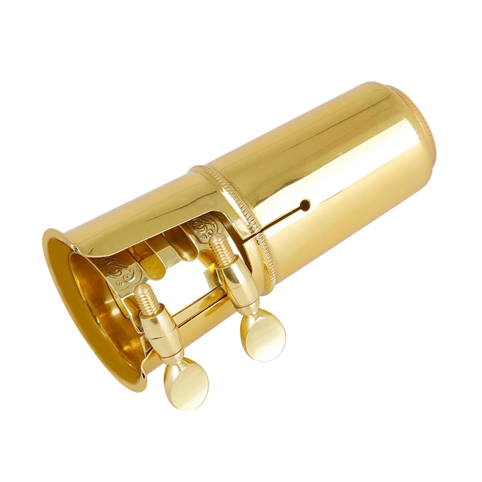 Solid Brass Tenor Saxophone Mouthpiece Protective Cap Cover Ligature Kit