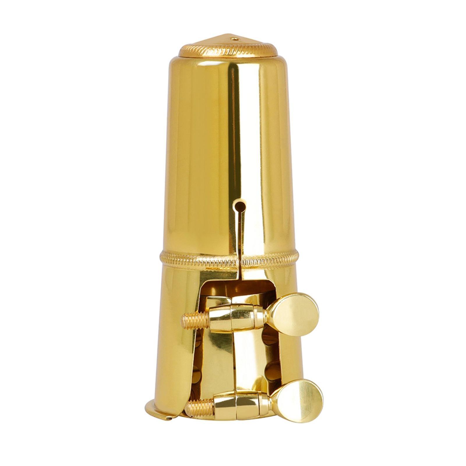 Solid Brass Tenor Saxophone Mouthpiece Protective Cap Cover Ligature Kit