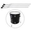 3pcs Metal Floor Tom Drum Legs Holder Non-slip Percussion Parts DIY Silver