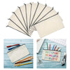 10x Blank DIY Craft Bag Canvas Pen Case Blank Makeup Bags Canvas Pencil Bag 20x14cm