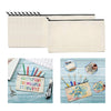 10x Blank DIY Craft Bag Canvas Pen Case Blank Makeup Bags Canvas Pencil Bag 20x14cm